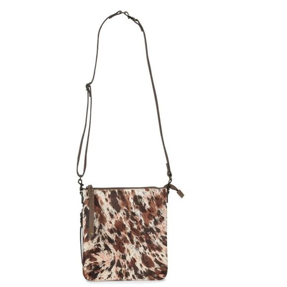 Tony Lama Boot Barn Cow Print Square Crossbody Bag - Picture 1 of 2
